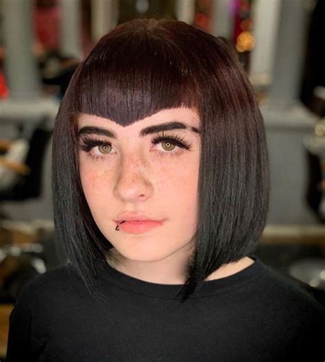 micro bangs goth|Micro Bangs Are It.